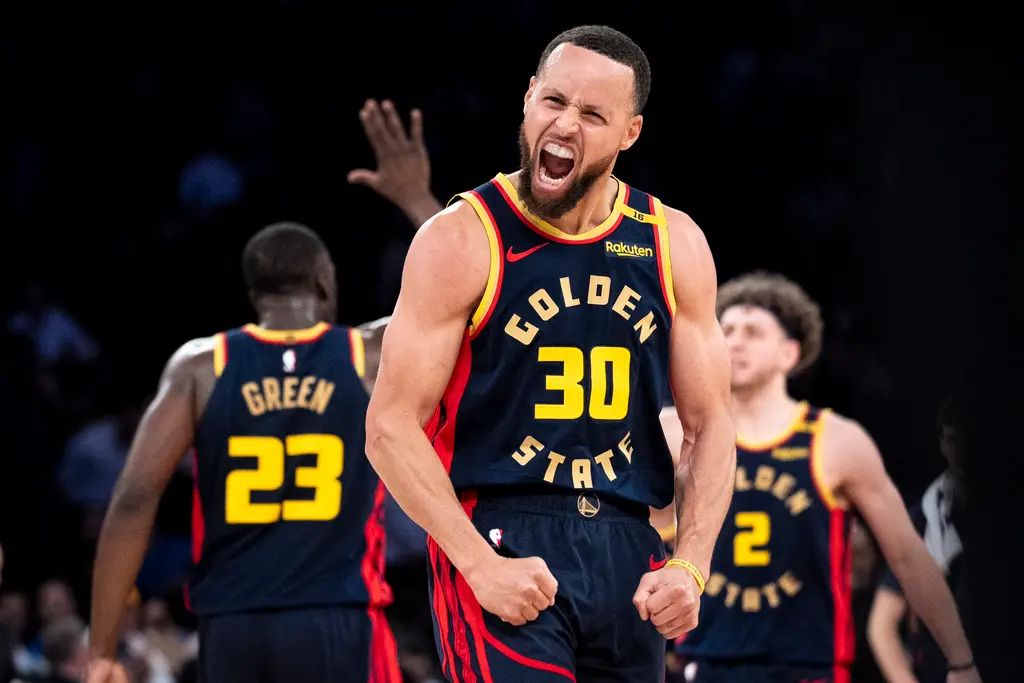 ▲金州勇士核心Stephen Curry將率領球隊征戰季後賽。（圖／美聯社／達志影像）