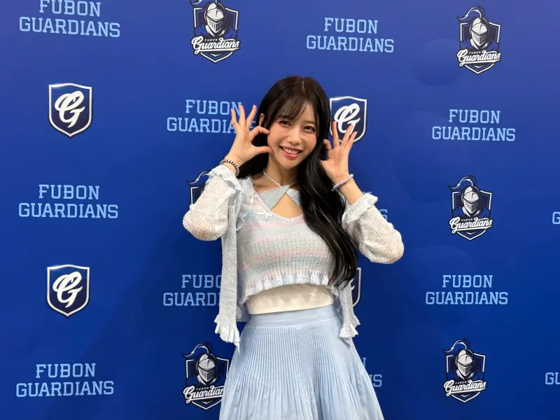 ▲Fubon Angels李雅英驚喜現身新莊球場，新賽季相當期待與李珠珢一起應援。（圖／記者陳柏翰攝，2025.03.09）
