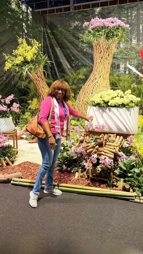 ▲聖文森及格瑞那丁大使柏安卓也前往蘭展會場參觀。(圖/台南市府提供) ▲聖文森及格瑞那丁大使柏安卓也前往蘭展會場參觀。(圖/台南市府提供)