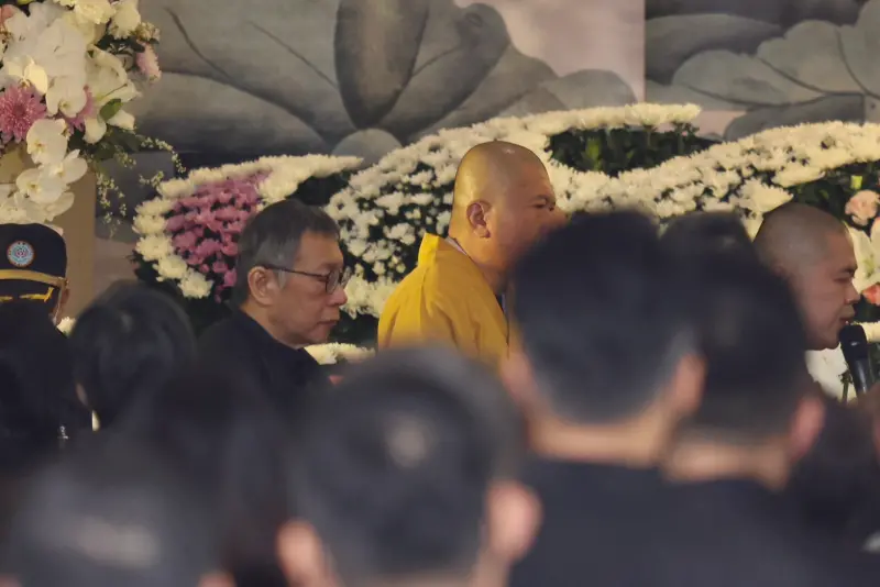▲柯文哲準時參加父親柯承發家祭(圖/記者李政龍攝影)
