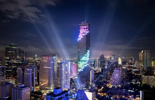 ▲MahaNakhon座落於曼谷市中心的商業區Silom。（圖／翻攝自X）