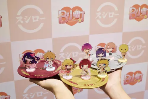 ▲壽司郎《我推的孩子》盲袋Q版壓克力立牌，全套共9款可收藏。（圖／台灣壽司郎提供）