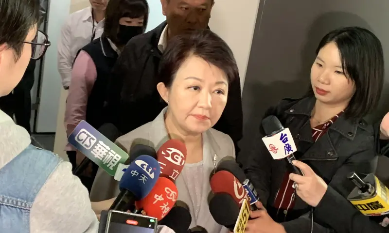 ▲台中市長盧秀燕呼籲政府，應利用台積電到美國投資的機會，爭取台灣晶片全部免關稅。（圖／記者顏幸如攝，2025.03.11）