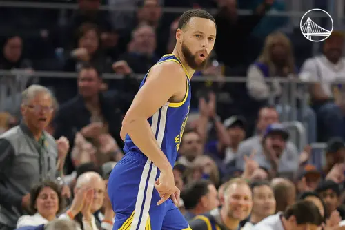 ▲勇士主將Stephen Curry力拚在本場比賽改寫NBA歷史，成為史上第一位達成4000顆三分球的球員。（圖／取自金州勇士X）