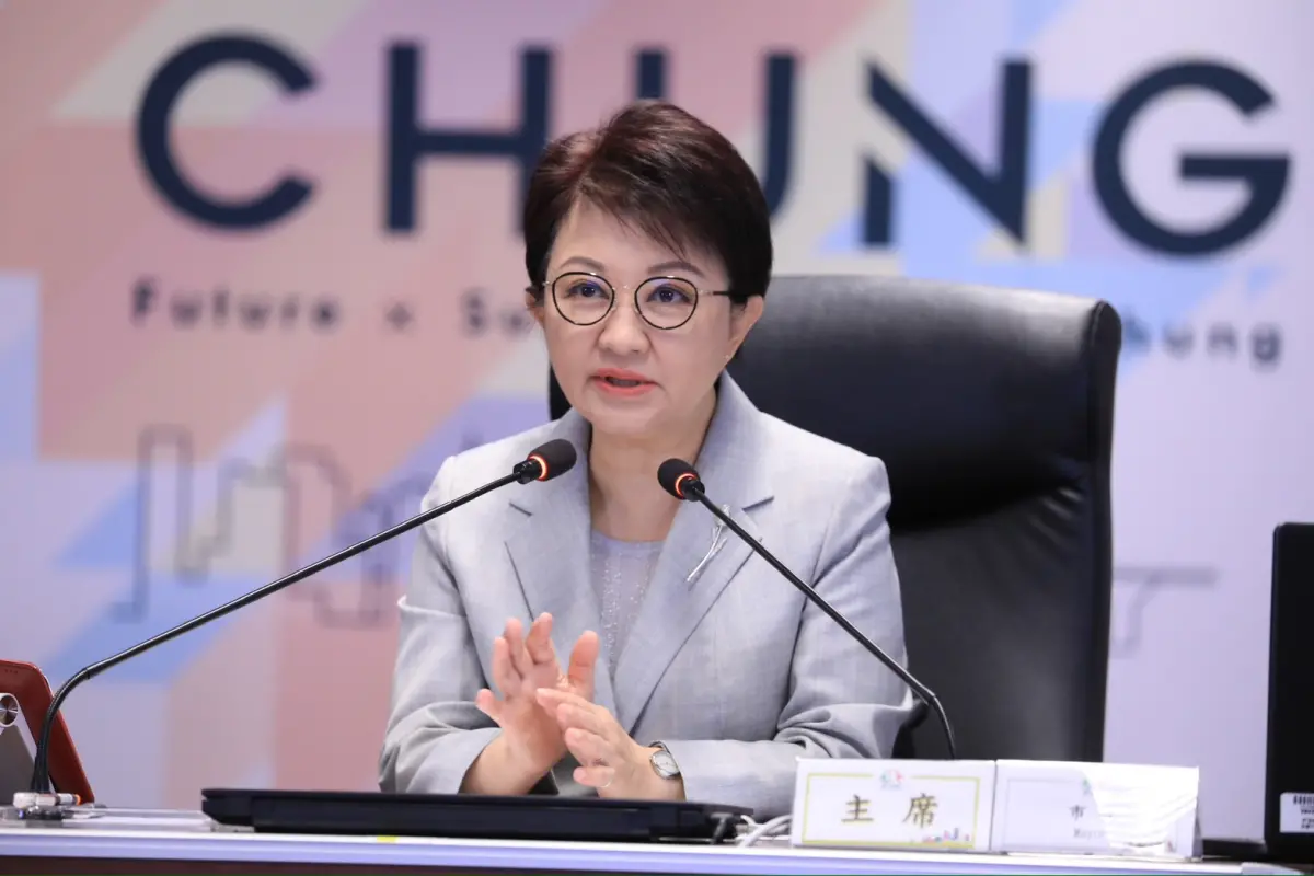 ▲台中市長盧秀燕在市政會議連講4次「不要酒駕」。（圖／台中市政府提供，2025.03.11）