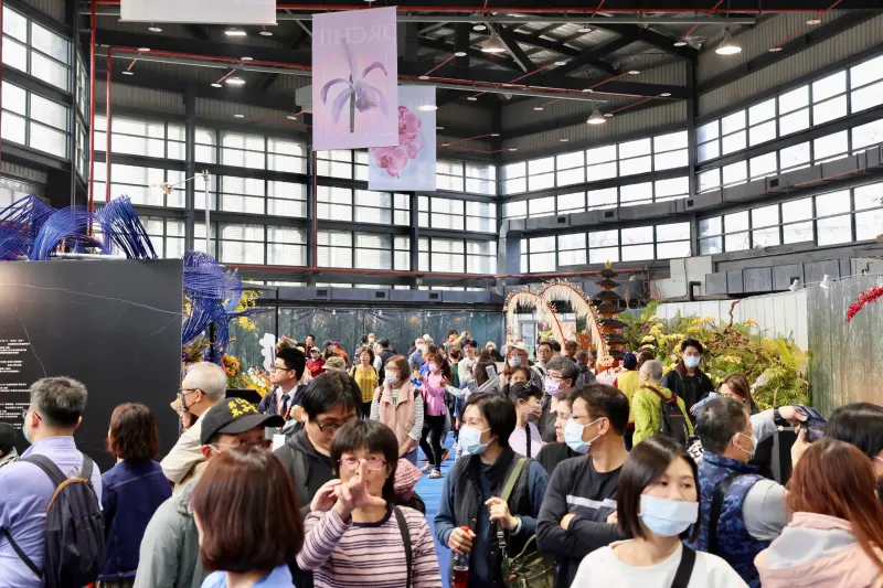 ▲臺灣國際蘭展活動於3月8日盛大開幕，主辦單位統計開幕3天已累計超過8萬參觀人次，較去年同期大幅成長7成。（圖／南市府提供）