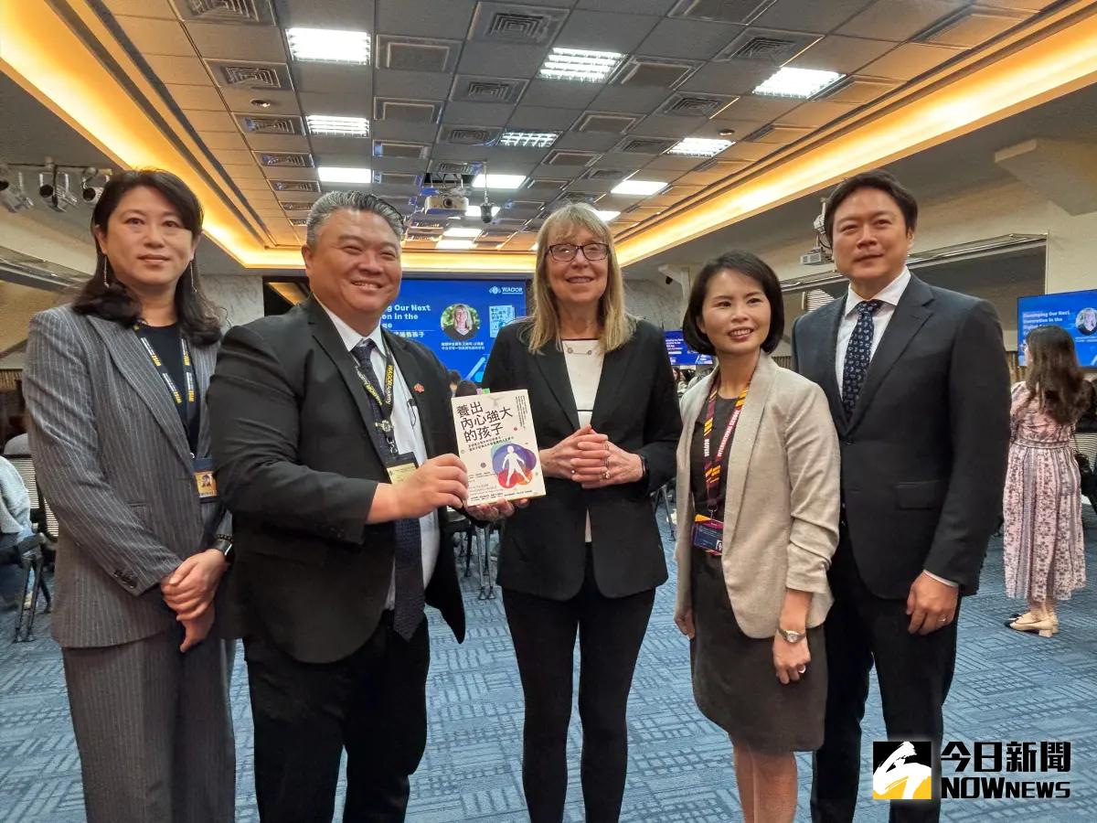 ▲矽谷教母旋風訪台，中台灣唯一參訪葳格國際學校，受到師生與家長熱烈歡迎。（圖／記者金武鳳攝，2025.3.11)