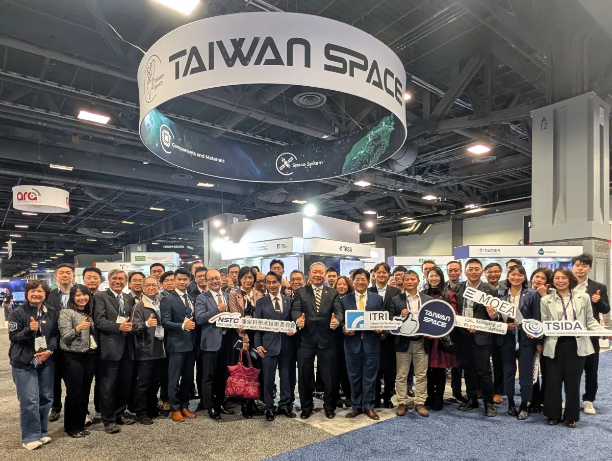 ▲全球最大衛星產業展覽會SATELLITE 2025，經濟部帶領18家台廠組成「Taiwan Space台灣形象館」，展現台灣衛星實力。（圖／經濟部提供）