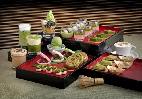 白色情人節亞尼克「100元生乳捲」連搶3天!NAGOMI抹茶甘味賞開吃 ▲欣葉「NAGOMI和食饗宴」X「一〇八抹茶茶廊」開吃「春日抹茶の甘味賞」。(圖/欣葉提供)