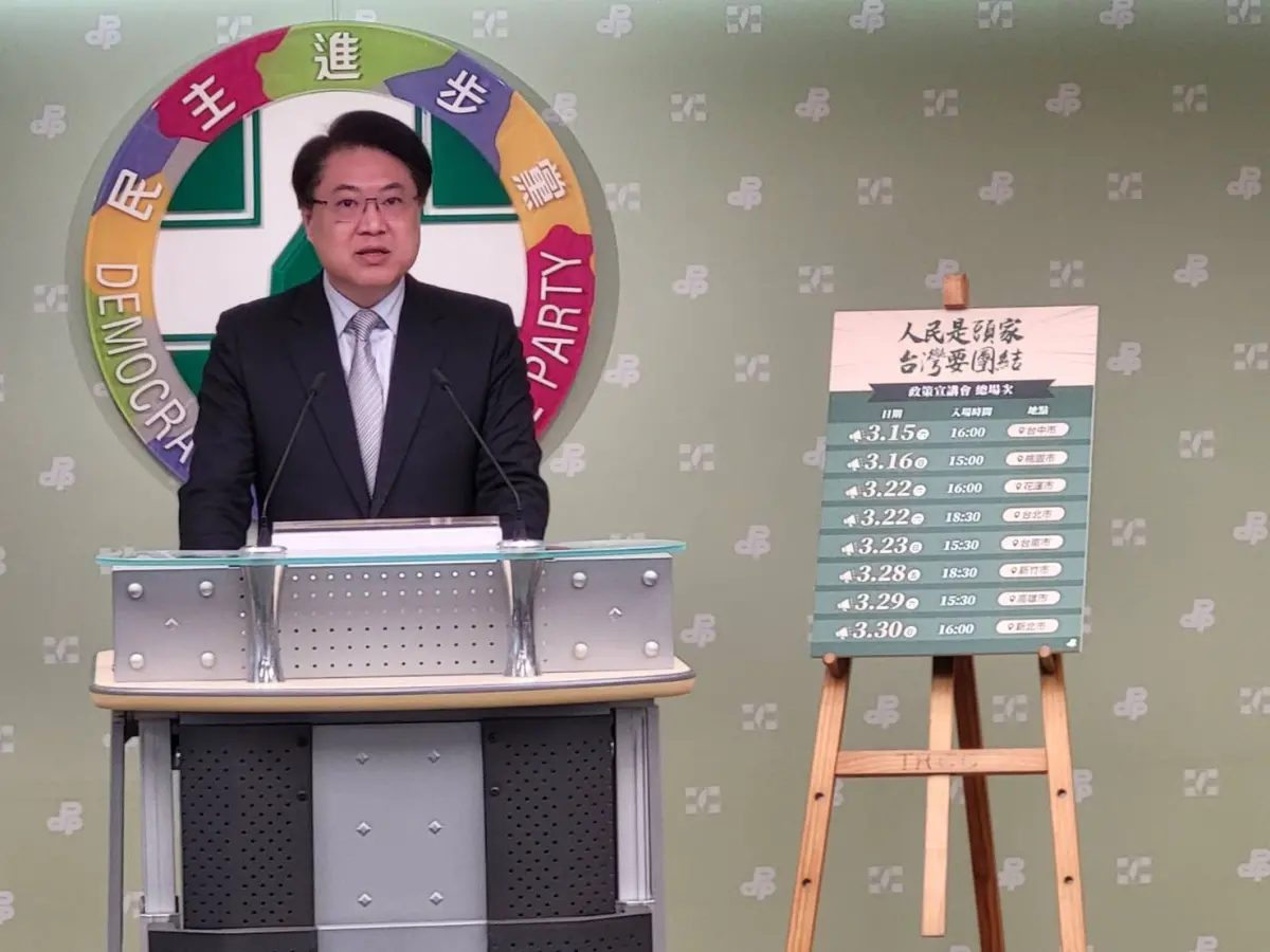 ▲林右昌強調，宣講活動與罷免活動沒有直接相關。（圖／記者陳佩君攝，2025.03.13）