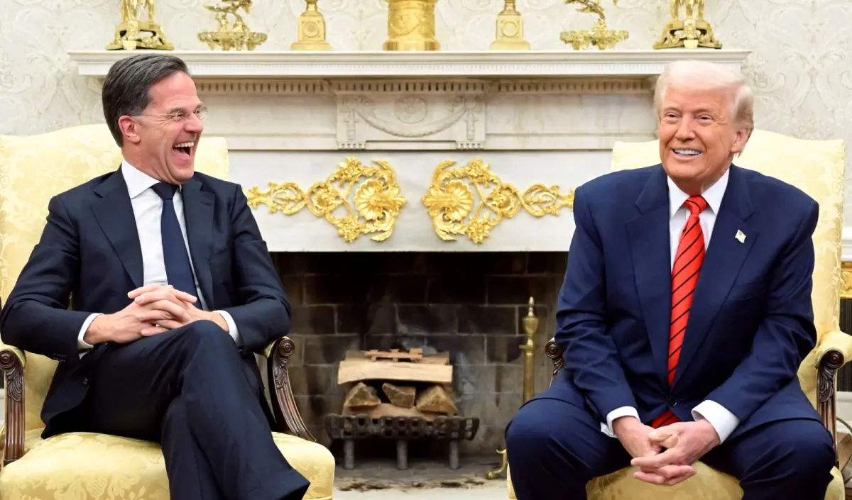 ▲美國總統川普13日告訴北約秘書長呂特，美國控制格陵蘭對於增進國際安全至關必要。（圖／美聯社／達志影像）