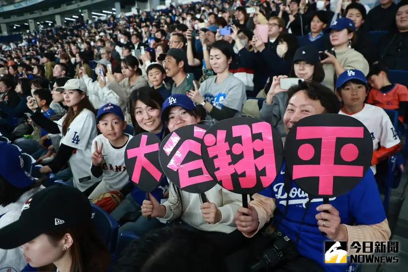 ▲東京巨蛋現場破萬名球迷進場，只為了看大谷翔平以及洛杉磯道奇隊練球。（圖／記者葉政勳攝）