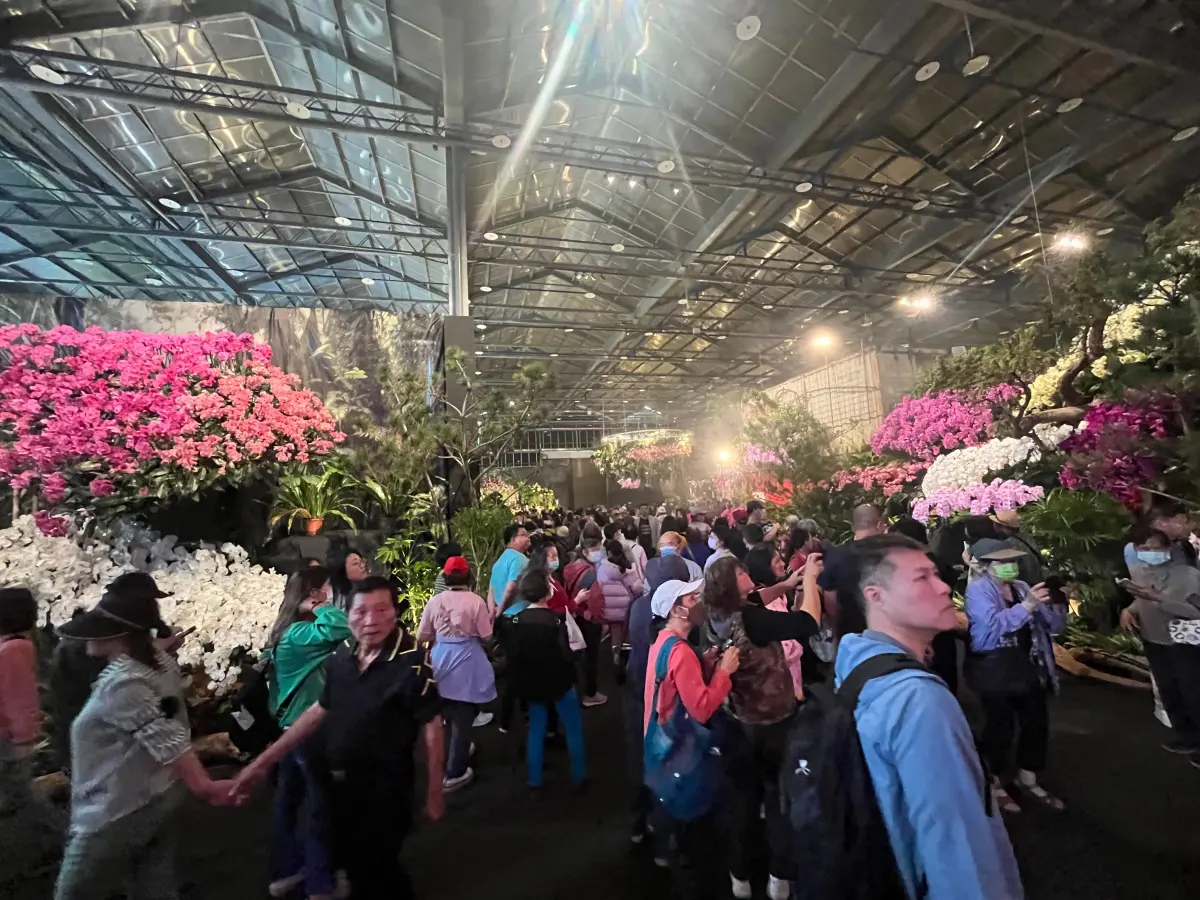 ▲2025臺灣國際蘭展魅力持續發燒，根據統計，首周入場總人次約為14萬3千人，相比2024年增長17%。（圖／南市府提供）
