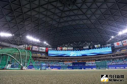 陳偉殷今日回到名古屋巨蛋開球。(圖/記者葉政勳攝) ▲陳偉殷今日回到名古屋巨蛋開球。(圖/記者葉政勳攝)