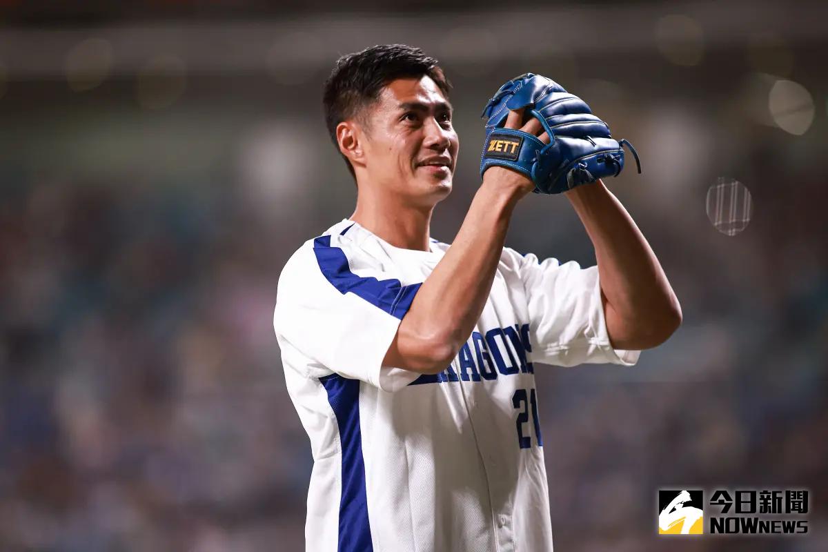 ▲陳偉殷今日穿上中日龍球衣，在名古屋巨蛋投出在日本的最後一球。（圖／記者葉政勳攝影）