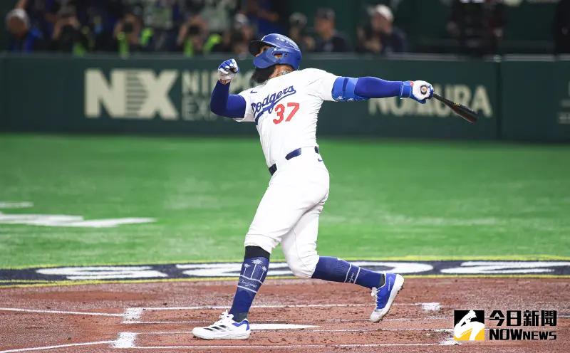 ▲洛杉磯道奇隊於今（7）日宣布陣中主力砲手Teoscar Hernández因左腿鼠蹊部不適，被列入10天傷兵名單。（圖／記者葉政勳攝）