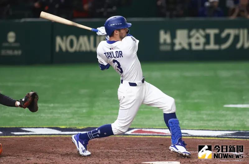 ▲洛杉磯道奇隊於今（19）日宣布釋出表現未達預期的「超級工具人」Chris Taylor。（圖／記者葉政勳攝）