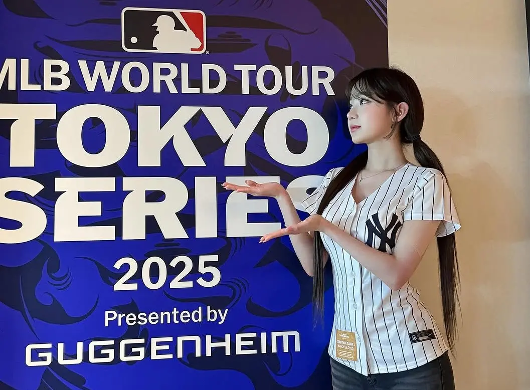 ▲李珠珢受邀前往觀看大聯盟海外賽。（圖／取自李珠珢IG）