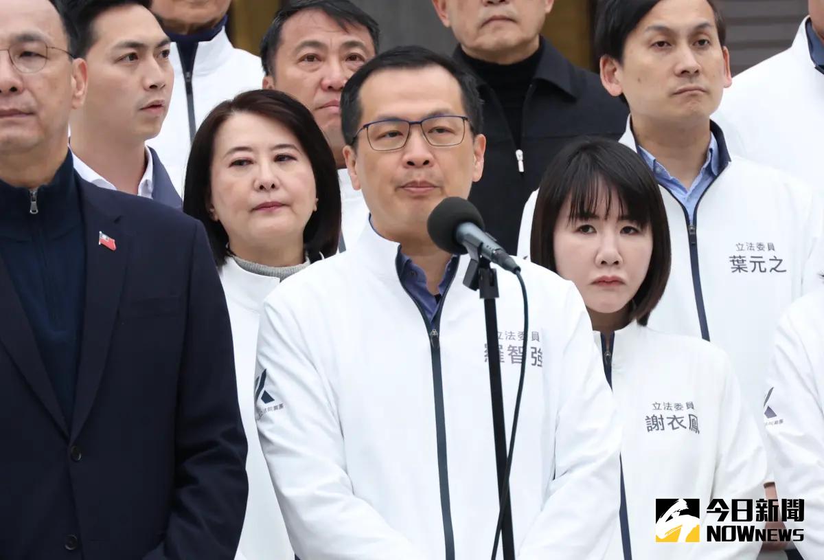 ▲國民黨團首席副書記長羅智強提到，總統賴清德說我要用更大的民主來解決。（圖／記者陳明安攝，2025.03.17）