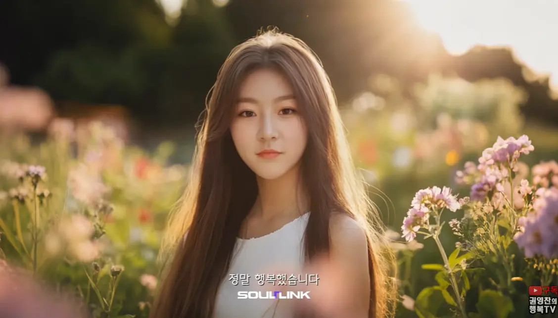 ▲金賽綸遺屬曝光透過AI技術「復活金賽綸」的追思影片，畫面中她露出甜笑，溫暖安慰親友、粉絲：「不要為我掉淚」。（圖／권영찬TV YouTube） 