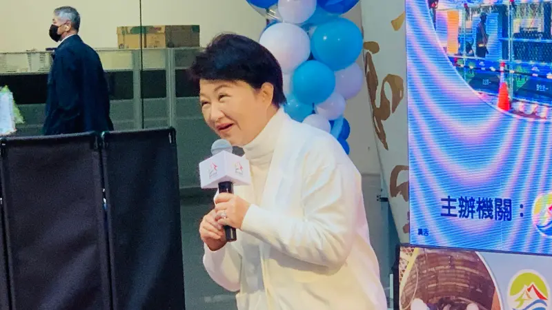 ▲盧秀燕主持污水接管建設成果發表會。（圖／記者顏幸如攝，2025.03.17）
