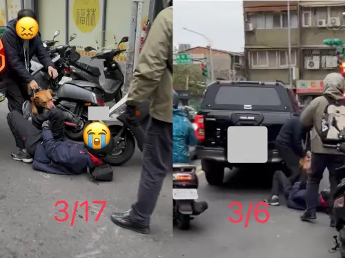 ▲比特犬今（17）日在北市臥龍街攻擊用路人。（圖／翻攝PTT）