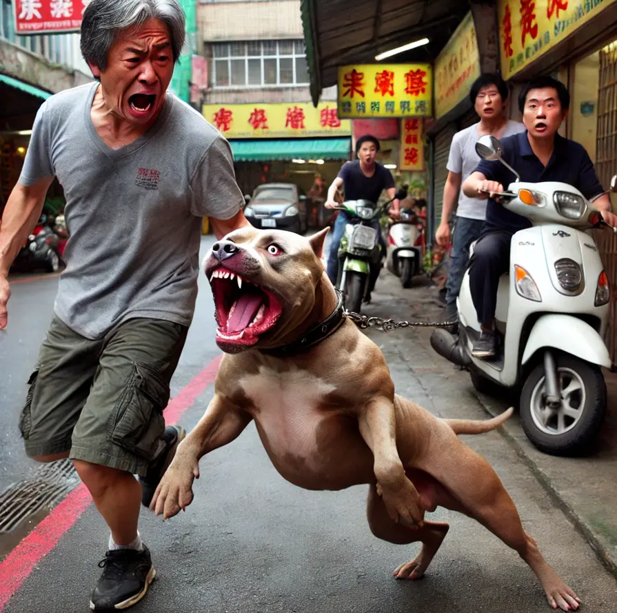 ▲徐姓飼主的比特犬在11天內連續2次攻擊路人，而他的兒子正是在臉書上擁有超過22萬追蹤的「法律白話文運動 Plain Law Movement」營運長徐書磊。（圖／AI示意圖）