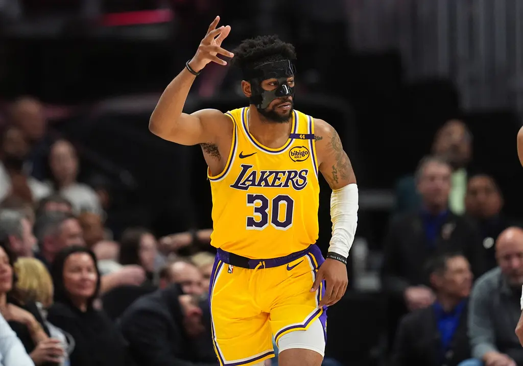 ▲湖人對於「鐵面俠」Jordan Goodwin的表現感到滿意。（圖／美聯社／達志影像）