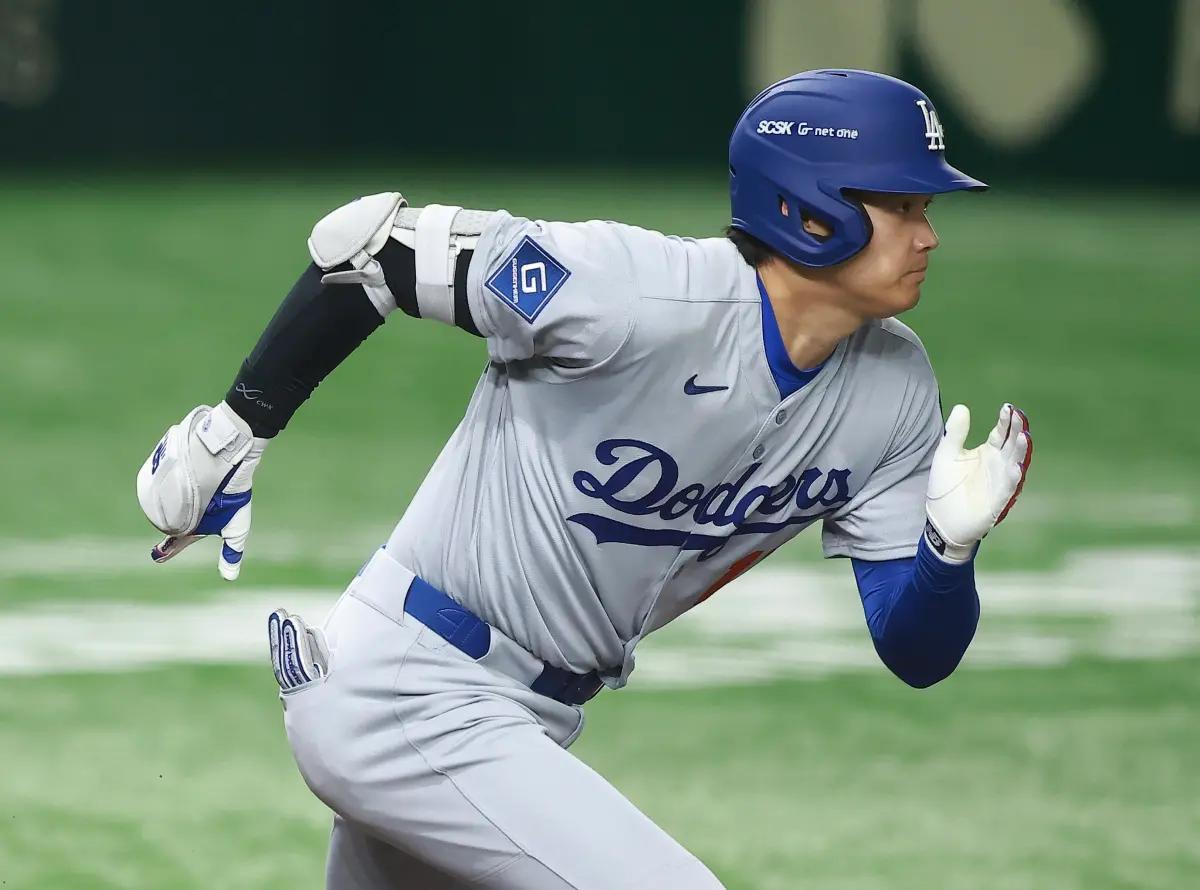 ▲MLB東京海外系列賽揭開序幕，大谷翔平擔任開路先鋒出任指定打擊（DH），總計5打數2安打被三振一次，率領道奇以4：1擊敗小熊，搶下新球季首勝。（圖／記者葉政勳攝）