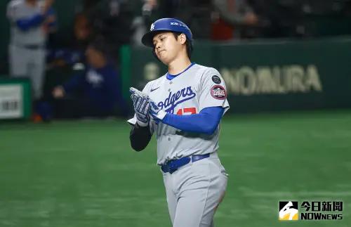 ▲洛杉磯道奇指定打擊大谷翔平在開幕戰繳出5打數2安打的好表現，幫助球隊搶下東京開幕戰的勝利。（圖／記者葉政勳攝 , 2025.03.18）