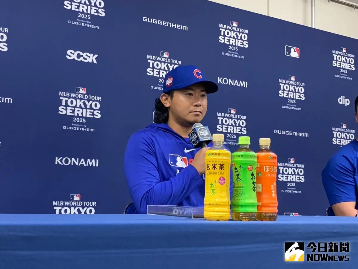 ▲今永昇太賽後談到與大谷翔平的對決，認為對方的揮棒對他造成威脅。（圖／記者陳柏翰攝）