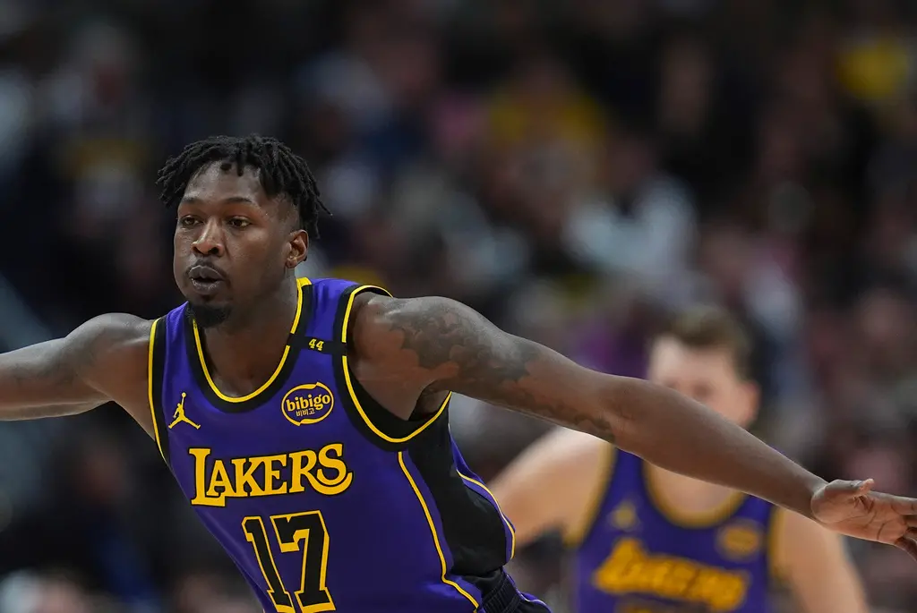 ▲根據《ESPN》報導，NBA美國職籃（National Basketball Association）洛杉磯湖人前鋒Dorian Finney-Smith近日成功接受左腳踝手術。（圖／美聯社／達志影像）