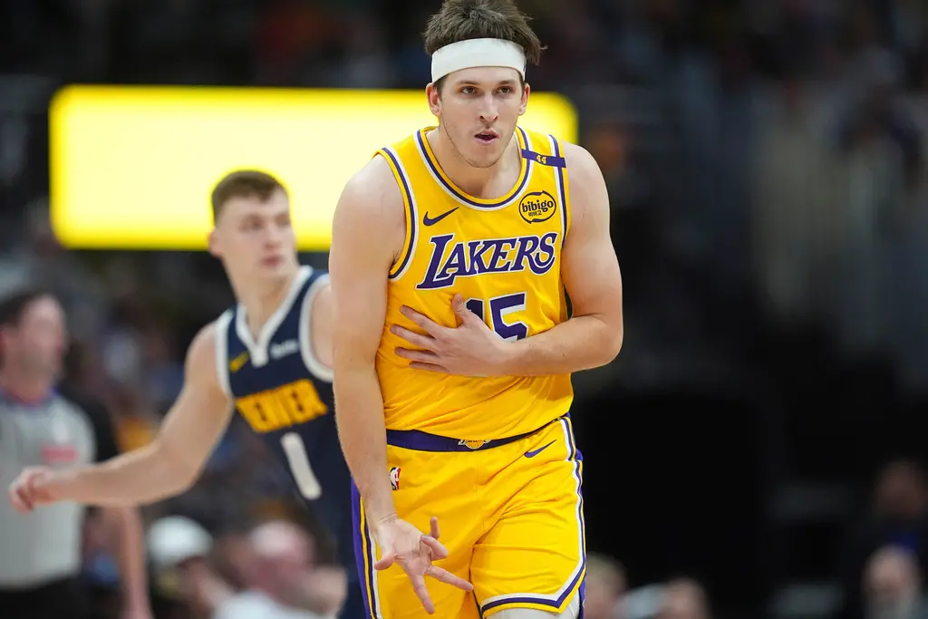 ▲Austin Reaves本季證明了他對湖人的價值，特別是在LeBron James或Luka Doncic缺席時。（圖／美聯社／達志影像）