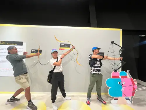 國際賽會結合在地文化,走訪新北特色博物館(圖為十三行博物館「運動競化論:古代生活 ▲國際賽會結合在地文化,走訪新北特色博物館(圖為十三行博物館「運動競化論:古代生活