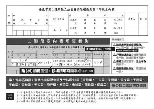 ▲罷免吳思瑤團體要士北民眾先簽二階段意向書。（圖／罷團提供）