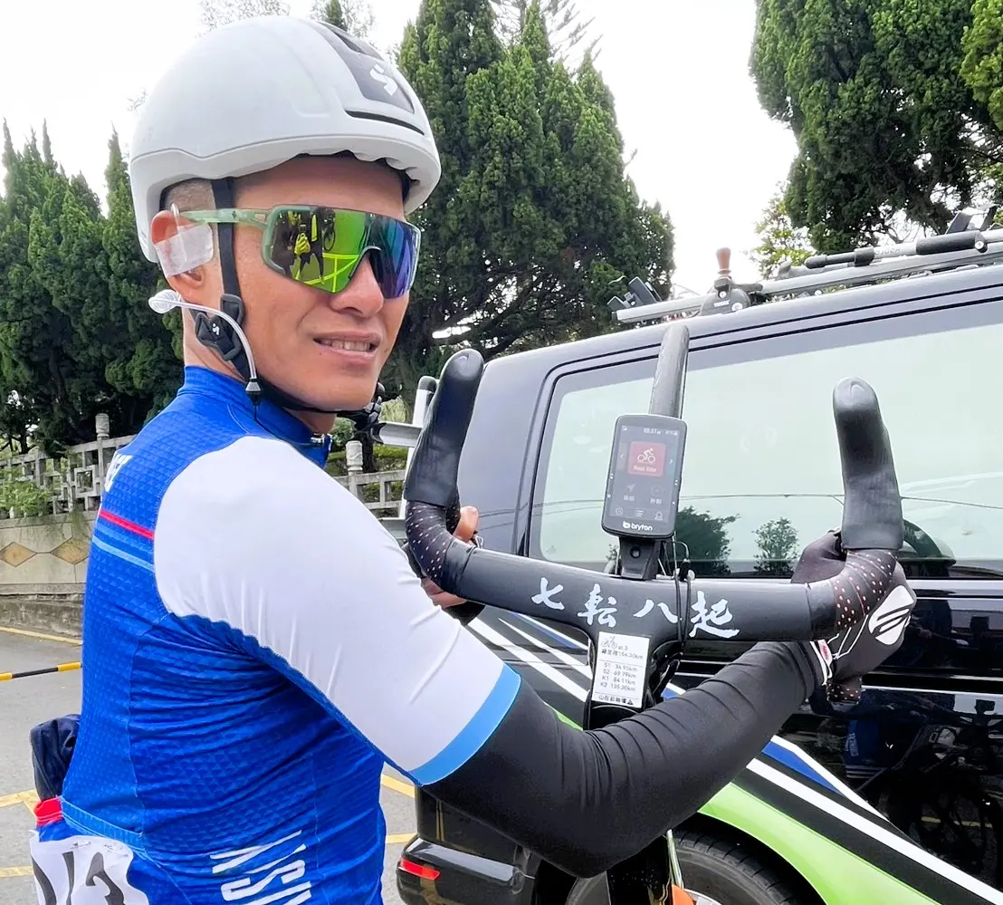 ▲中華隊資深車手吳之皓分享了本屆環台賽的秘密武器Rider S810 。（圖／國際自由車環台賽）