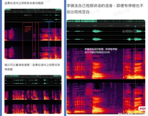 ▲爆金賽綸已婚還墮胎！李鎮浩遭抓包「剪接音檔」證據曝光：超明顯（圖／翻攝自小紅書）