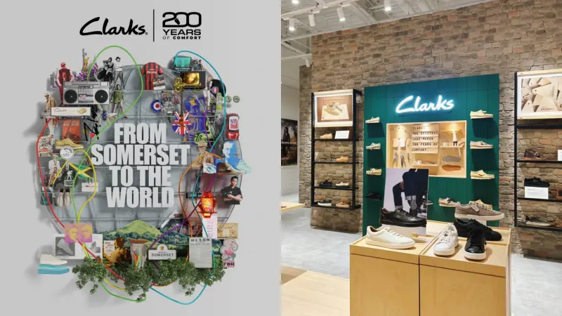 ▲為慶祝200週年，Clarks推出全新限定鞋款與店型，將舒適體驗與英倫風格完美融合。（圖／品牌提供）
