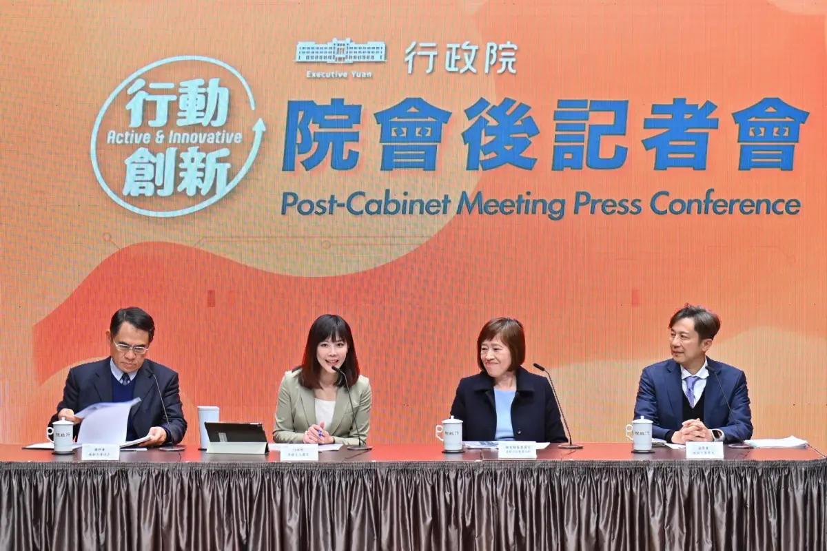▲行政院發言人李慧芝在會後記者會轉述。（圖／行政院提供）