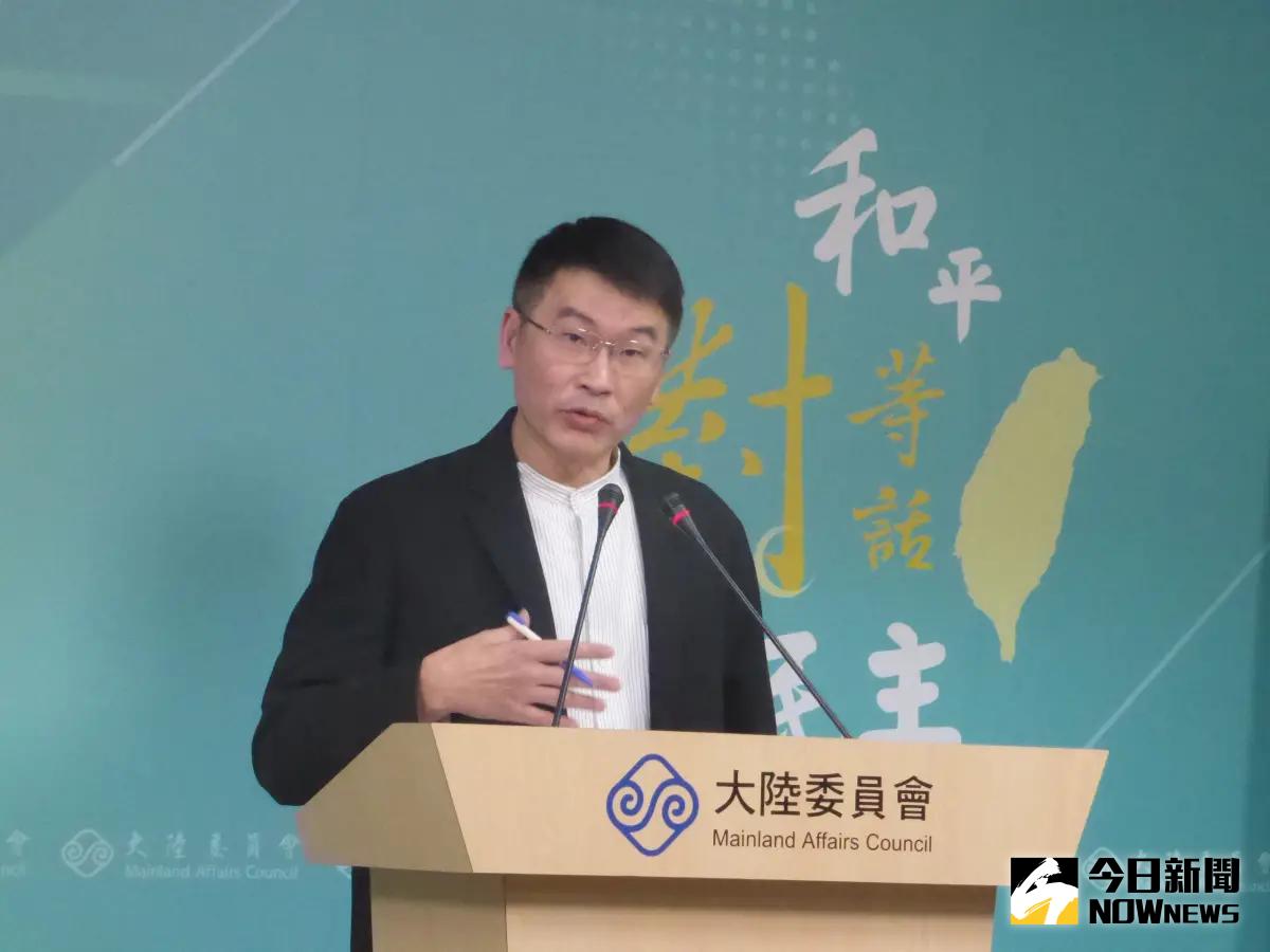 ▲陸委會副主委梁文傑主持例行記者會。（圖／記者呂炯昌攝，2025.03.20）