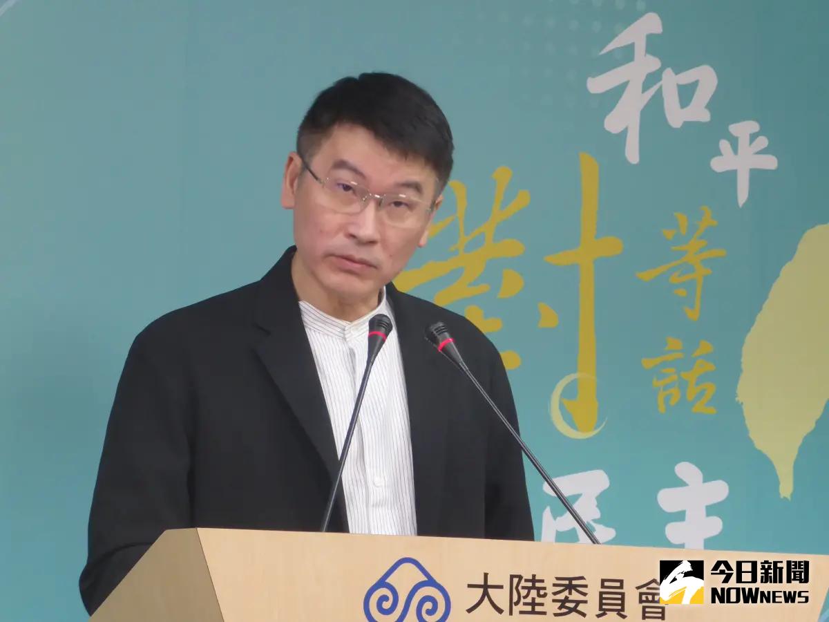 ▲陸委會1日點名旺中集團涉及附和中共對台統戰，將檢視該集團是否有違《兩岸條例》規定。圖為陸委會副主委梁文傑。（圖／記者呂炯昌攝）