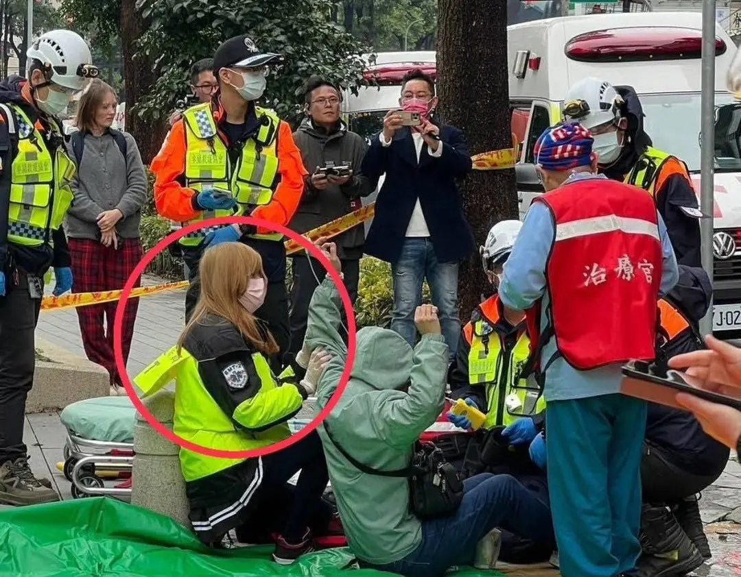 ▲「金髮Yuki」曾在新光三越氣爆現場協助檢傷救援。（圖／翻攝靠北EMT臉書，2025.03.20）
