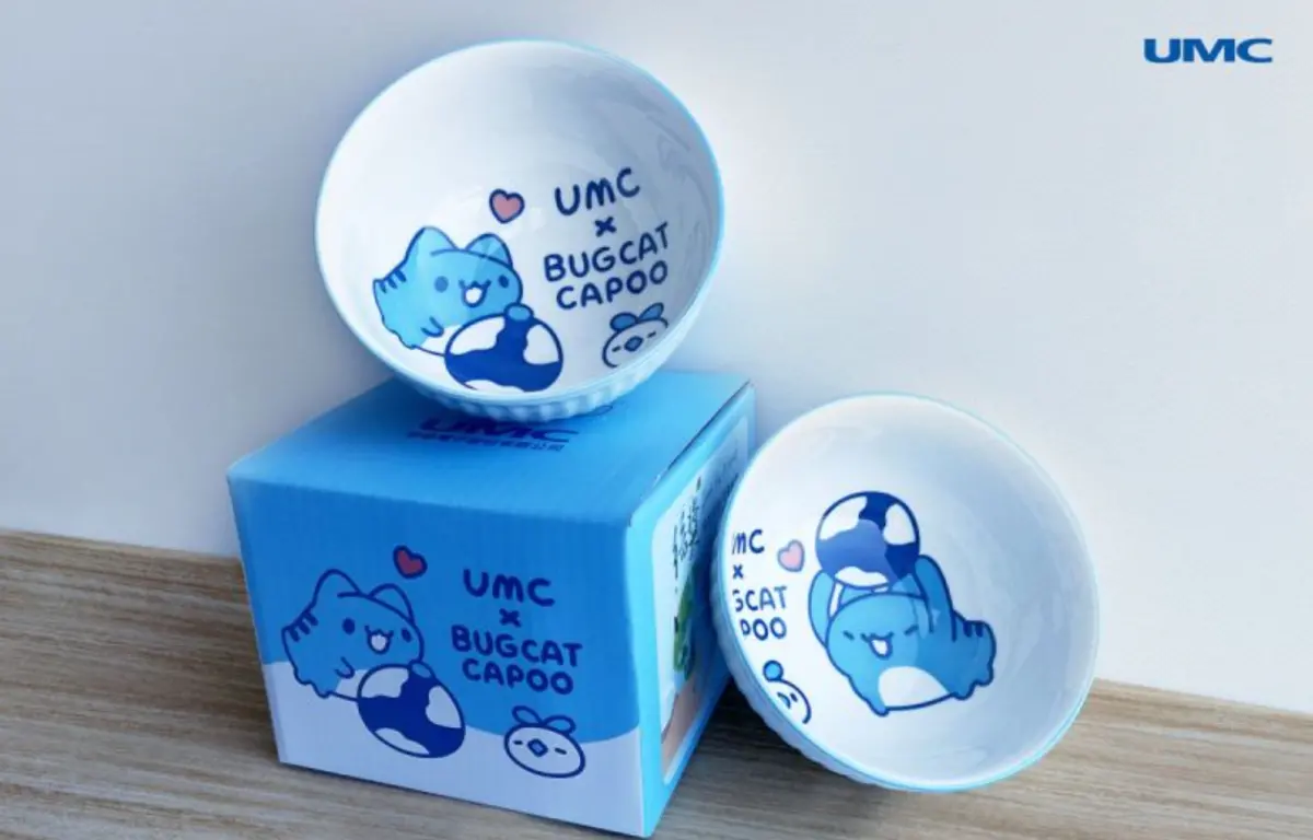 ▲股東紀念品各家有不同特色，像是聯電從2023開始推出咖波聯名碗（圖），去年則是咖波隨行杯，今年則是咖波鋼筆組。（圖/聯電提供）