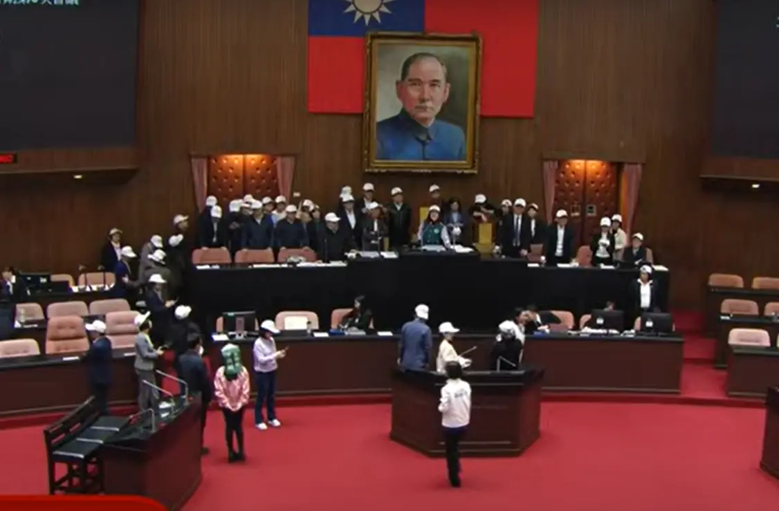 ▲國民黨要發動2公投案，但綠委杯葛，院會一事無成。（圖／翻攝立院ivod系統）