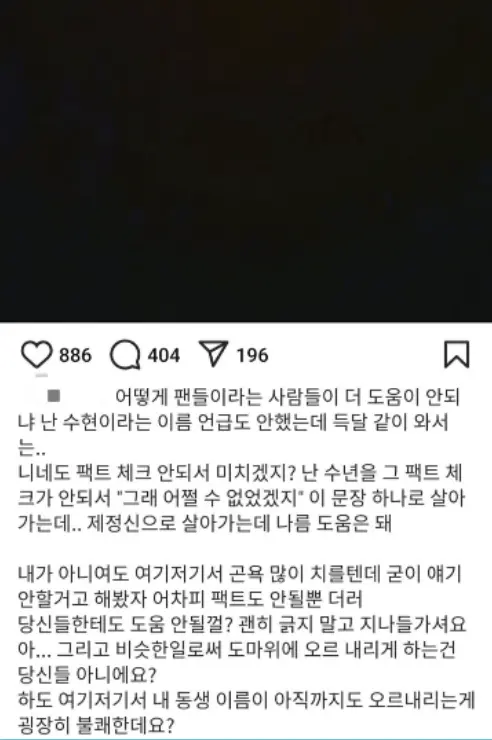 ▲雪莉哥哥發文嗆金秀賢(圖/翻攝自IG) ▲雪莉哥哥發文嗆金秀賢(圖/翻攝自IG)