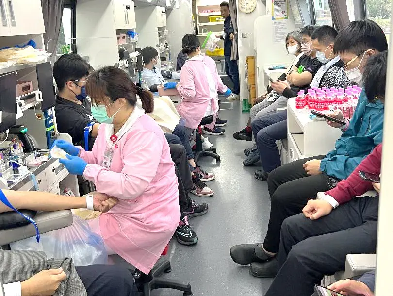 ▲台灣中油公司煉製事業部舉辦捐血活動。(圖／中油煉製事業部提供)