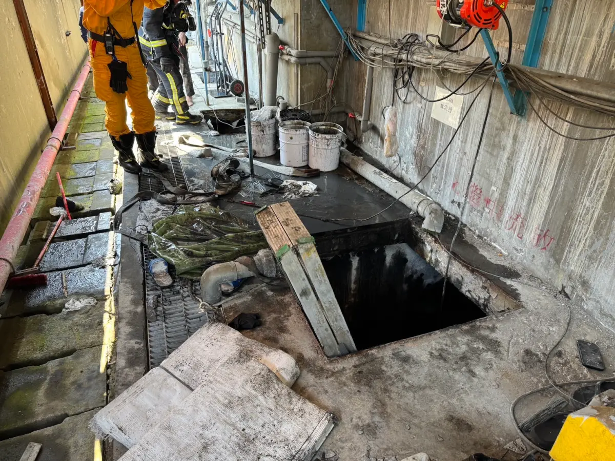 ▲台中市西屯區工業區一間氟碳烤漆廠傳工安意外。（圖／翻攝畫面）