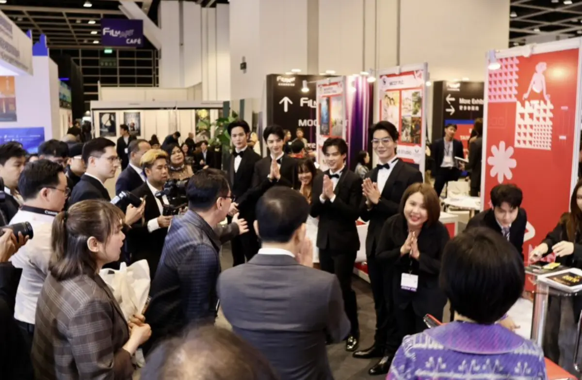 ▲泰國國際貿易促進廳聯合多部門組團參加2025年香港國際影視展，成功促成超過22.92億泰銖的影視交易。（圖／翻攝自prachachat）