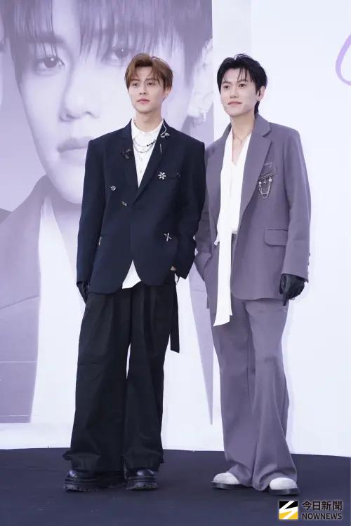 ▲王子（左）與邱宇辰去年以「PC」限定組合發行新歌〈CANDY〉。（圖／記者嚴俊強攝影）