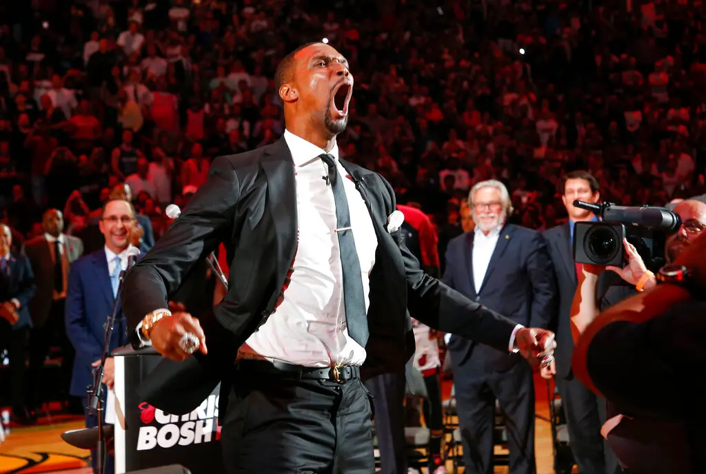 ▲Chris Bosh在2025年3月24日迎接41歲生日。他生涯11度入選明星賽、2座總冠軍與1次年度陣容，敬業態度更讓他成為運動員楷模，受到許多人的愛戴。（圖／美聯社／達志影像）